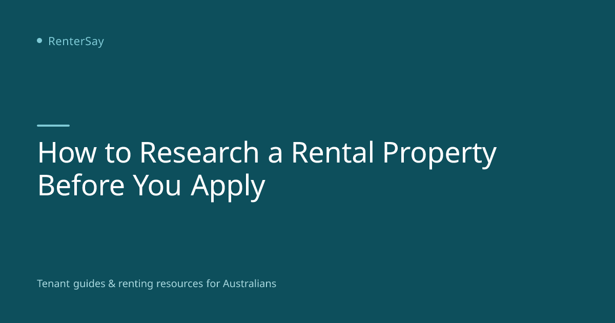 How to Research a Rental Property Before You Apply | RenterSay